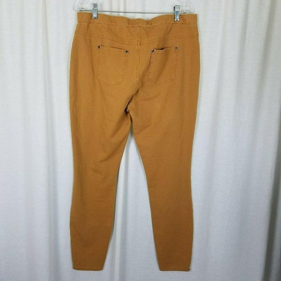 Evys Tree Denim Skinnies Ponte Pants Skinny Jeans Jeggings Leggings Topaz XL NWT - Picture 4 of 7